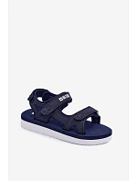 Dámske športové sandále na platforme Big Star LL274792 dark blue