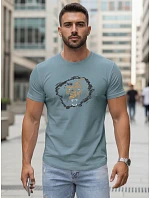 Pánske bavlnené tričko s potlačou FashionStreet NX5085R Pánske bavlnené tričko s potlačou FashionStreet NX5085R