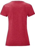 Fruit of the Loom Lady-Fit Iconic 150 T Dámske tričko 16.1432 heather red Fruit of the Loom Lady-Fit Iconic 150 T Dámske tričko 16.1432 heather red