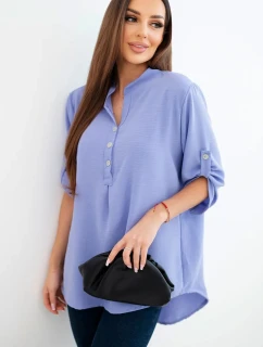 Blúzka s dlhšou zadnou časťou svetlo fialová