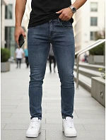 Pánske modré slim fit džínsy FashionStreet UX4486