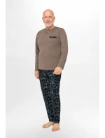 Pánske pyžamo Martel 412 Marcel II dł/r M-2XL Pánske pyžamo Martel 412 Marcel II dł/r M-2XL