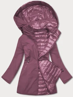Obojstranná fialová dámska bunda (6808-259)
