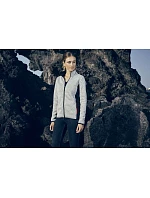 Promodoro 7705 Dámska pracovná pletená fleecová bunda 40.7705 heather grey