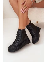Wysokie Trampki Damskie Ocieplane Big Star OO274A355 Czarne