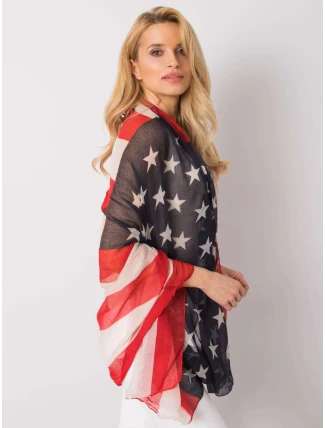 Dámska šatka AT CH S 1843 tmavomodrá a červená Dámska šatka AT CH S 1843 tmavomodrá a červená