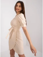 Šaty LK SK 508622.06P svetlo béžová