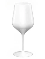 Biely nerozbitný plastový pohár na víno 470 ml 6pack Biely nerozbitný plastový pohár na víno 470 ml 6pack