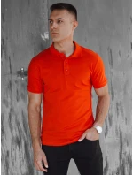 FashionStreet oranžová pánska polokošeľa PX0609