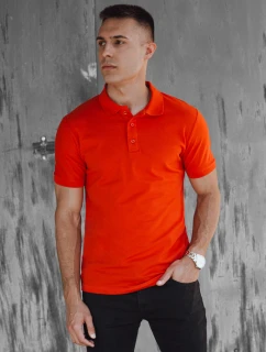 FashionStreet oranžová pánska polokošeľa PX0609