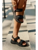 Sportowe Sandały Damskie Na Platformie Big Star RR274A077 Czarne