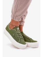 Lee Cooper Dámske tenisky na platforme LCW-25-31-3449L Green Lee Cooper Dámske tenisky na platforme LCW-25-31-3449L Green