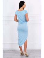 Asymetrické šaty modré