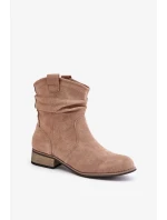 Dámska členková obuv 24BT02-3046 Brown taupe - Jezzi