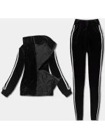 Čierno-biely športový komplet s legínami (YP-9967)