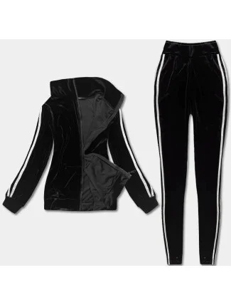 Čierno-biely športový komplet s legínami (YP-9967)