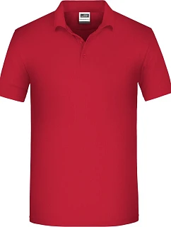 Daiber JN 874 Pánske pracovné polo z bio piqué 02.0874 červené