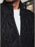 Pánsky sveter bez zipsu tmavosivý FashionStreet WX2252z