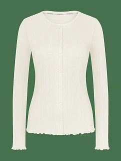 Univerzálny rebrový kardigán LSL – Silk White – TRIUMPH Silk White – TRIUMPH