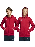 Detská mikina adidas Entrada 26 Full Zip Hoodie červená KH1781
