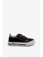Dziecięce Trampki Na Rzepy Big Star LL374015 Czarne