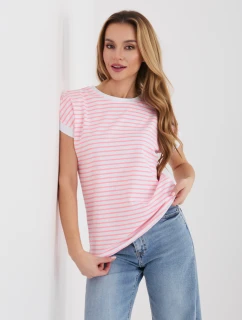 Tričko RV TS A1125.85 bielo-ružové