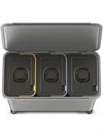 SORTIBOX 3W1 SMOOTH GRAY odpadkový kôš