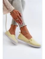 Dámske slip-on tenisky žlté Adrancia Dámske slip-on tenisky žlté Adrancia