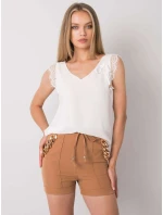 Šortky DHJ SN 13260.38P svetlo hnedá