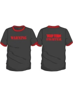 TOP TEN "WARNING" tričko XL čierne TOP TEN "WARNING" tričko XL čierne