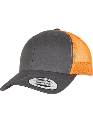 Flexfit 6606/6606T 6-panelová vintage čiapka „Trucker“ 55.6606 antracitová/neónovo oranžová Flexfit 6606/6606T 6-panelová vintage čiapka „Trucker“ 55.6606 antracitová/neónovo oranžová