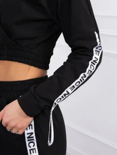 Súprava s ozdobnými stuhami čiernej farby