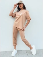 Dámska tepláková súprava ZIMELAN beige FashionStreet AY1030