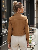 Dámska semišová krátka ťavia bunda FashionStreet TY5660