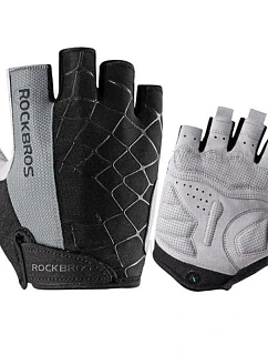Cyklistické rukavice Rockbros S109GR veľkosť XL - sivé