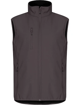 Clique Classic Softshell Vest M Pánska 3-vrstvová softshellová vesta 67.0911 tmavošedá