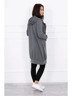 Mikina s kapucňou graphite melange