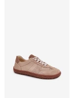 Dámske kožené tenisky Barefoot Zazoo N1277S2 Beige Dámske kožené tenisky Barefoot Zazoo N1277S2 Beige