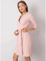 Dámske šaty LK SK 507665.17P Púdrovo ružová - FPrice Dámske šaty LK SK 507665.17P Púdrovo ružová - FPrice