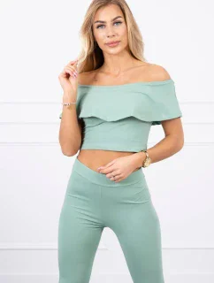 Sada s volánikom tmavá mäta