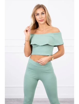 Sada s volánikom tmavá mäta