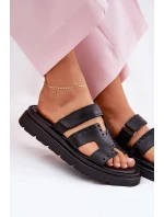 Dámske papuče Zazoo 40440 Black z prírodnej kože