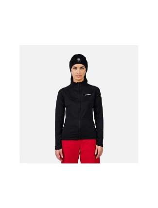 Dámska mikina ROSSIGNOL W Blackside Mix HZ Fleece, čierna