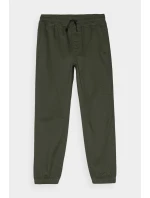 Chłopięce Spodnie Joggery Casual Gładkie 4F 4FJWMM00TTROM0812-43S Khaki