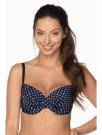Dámska plavková podprsenka KKP020 Niue, bielo/modrá bodka - Gaia Dámska plavková podprsenka KKP020 Niue, bielo/modrá bodka - Gaia