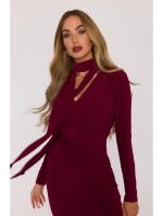 Dámske šaty M891 Bordeaux - MOE Dámske šaty M891 Bordeaux - MOE