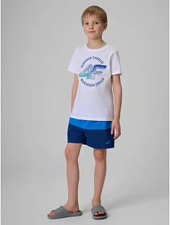 Chlapčenské plážové šortky boardshorts 4F 4FJWSS26UBDSM203-31S