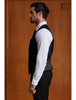 NEOBLU Max Men Pánska vesta 24.3166 deep black
