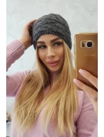 Fleecová čiapka Edyta K298 graphite