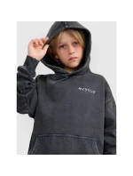 Chlapčenská mikina bez prúžkov s kapucňou 4F 4FJRAW25TSWSM2344-22S
